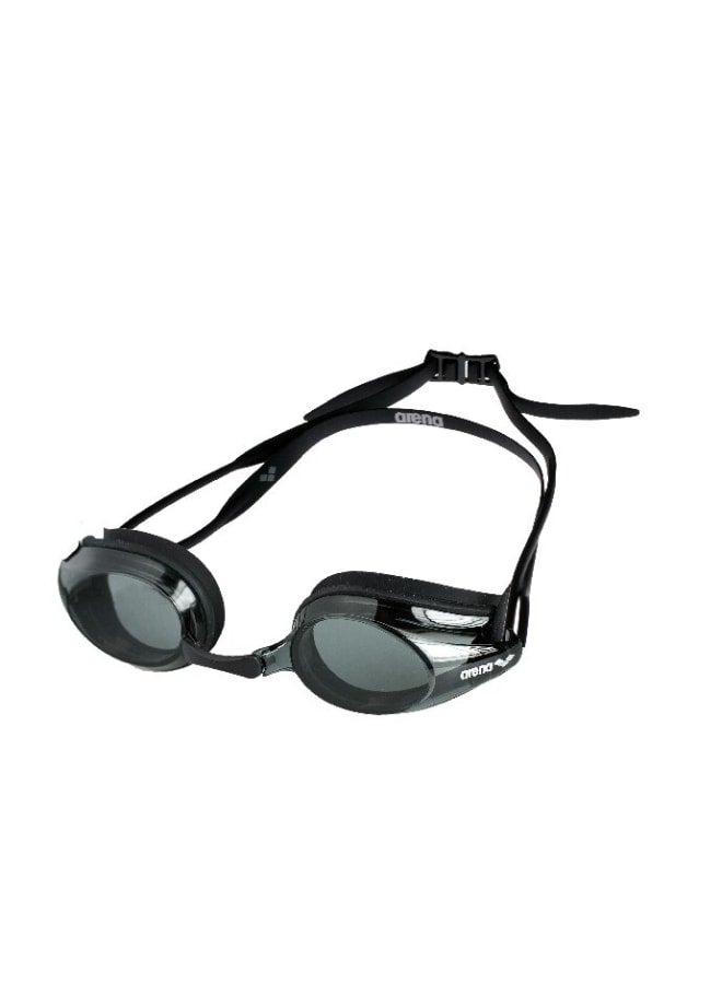arena Tracks Black-Smoke-Black Goggles, Racing, Pool, Equipment, Uni Adult - Professional Racing Goggles for Competitive Swimmers - Image 2